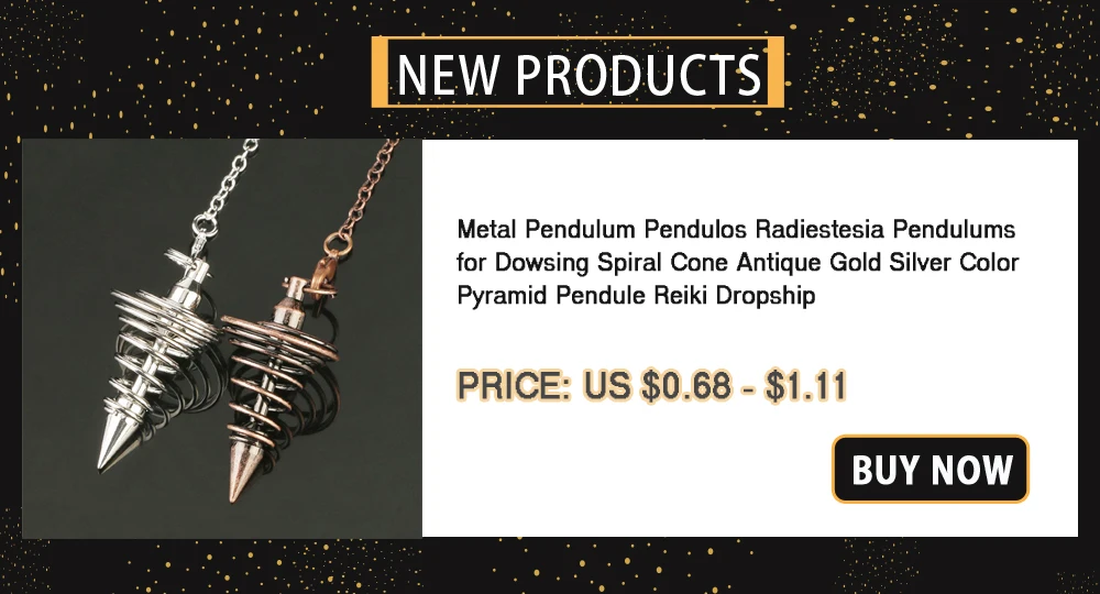 Metal Pendulum for Dowsing Divination Pendulos Spiral Small Cone Gold Color Copper Radiesthesia Pendulums Healing Pendule 2024
