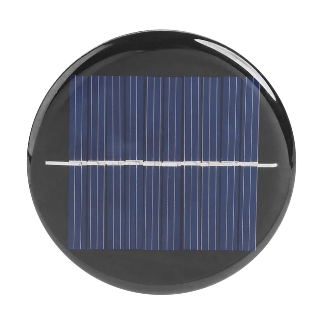 1/2Pcs Mini Solar Panel DIY Power Battery Cell Charger Portable Solar System Board Round Lamp Panel Charging 2