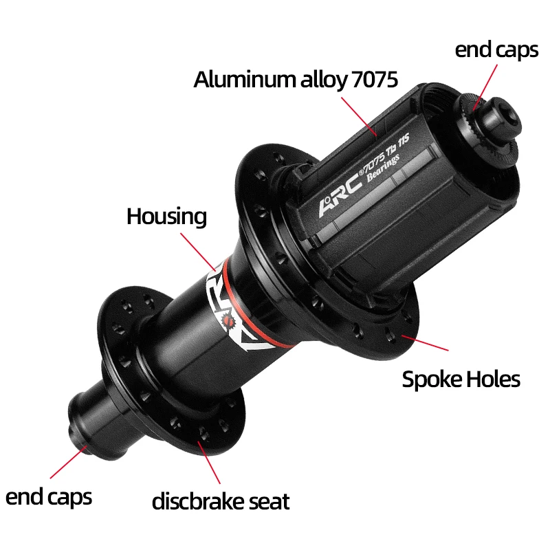 ARC RT010 002 Front 100 Rear 130 Road Bike Hub 4 pawls 48 clicks NBK Bearing 20 24 Holes Bicycle V brake 8 9 10 11S
