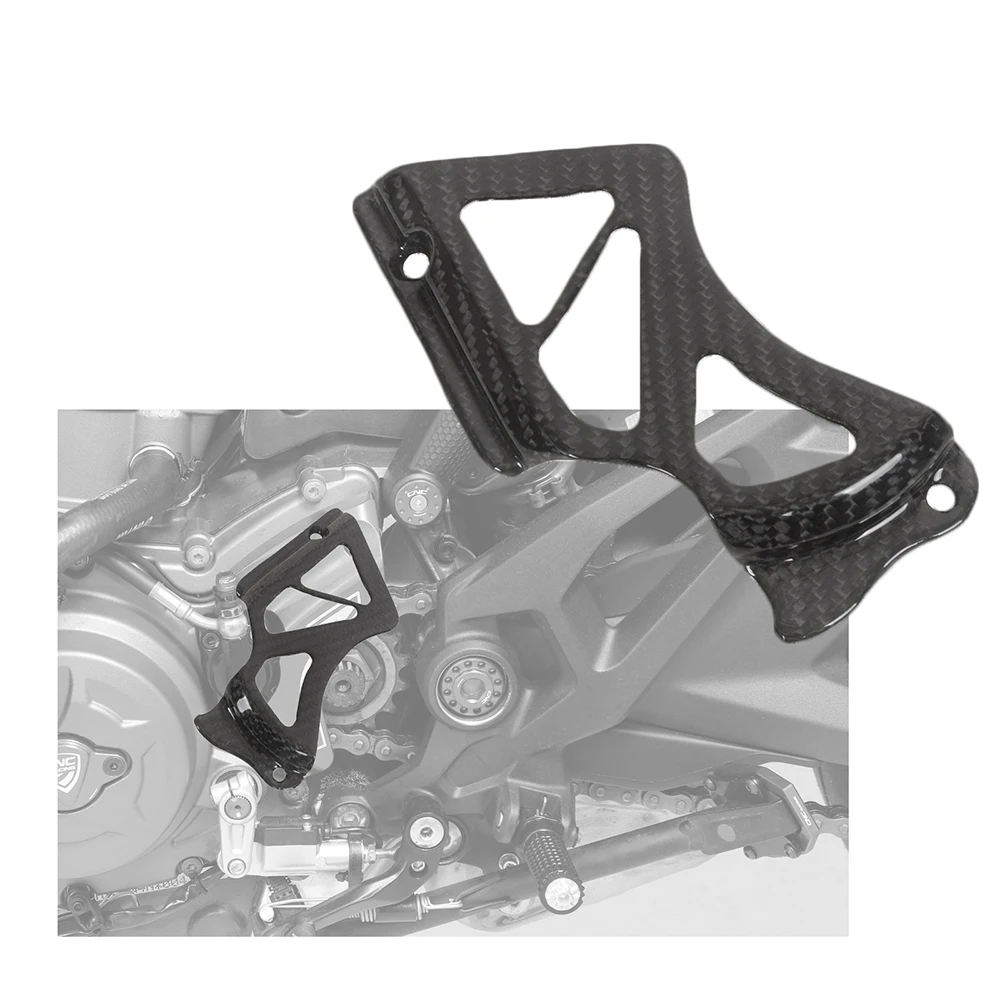 DUCATI 749 999 2003 2004 2005 2006 Carbon Fiber Sprocket Cover Motorcycle Side Chain Cowl Guard, motorcycle accessories