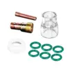 10x Glass Cup TIG Welding Torch Accessories Lens TIG Stubby Gas Lens Cup Kit TIG Welding Stubby for WP-17/18/26 2