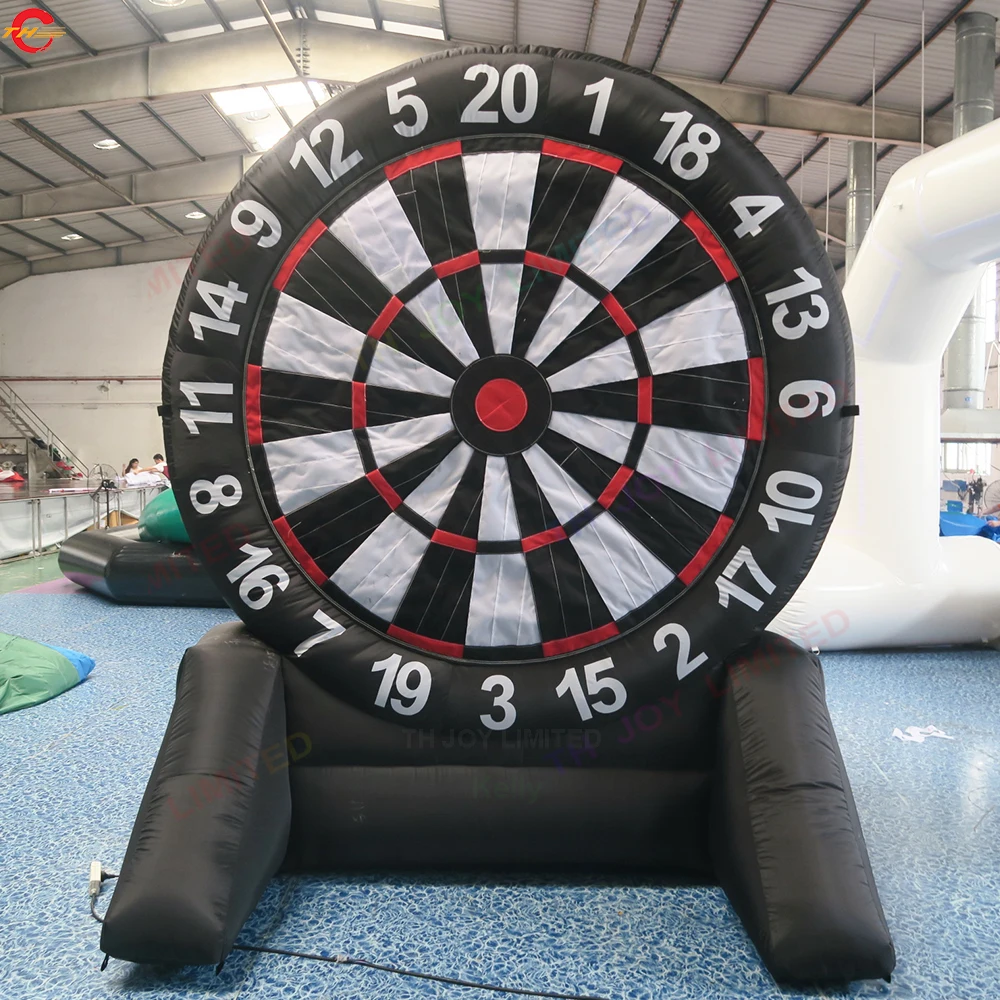 

Free Door Shipping 10ft High Inflatable Dart Board with Sticky Throwing Darts Carnival Sport Team Game Toys