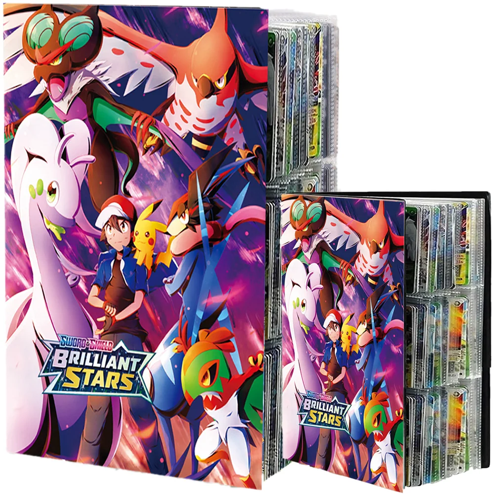 9 Pocket Cards Album Holder Cartoon 432 Card  Anime Map Game Collection Binder Book Folder Top Toys Gift for Kids