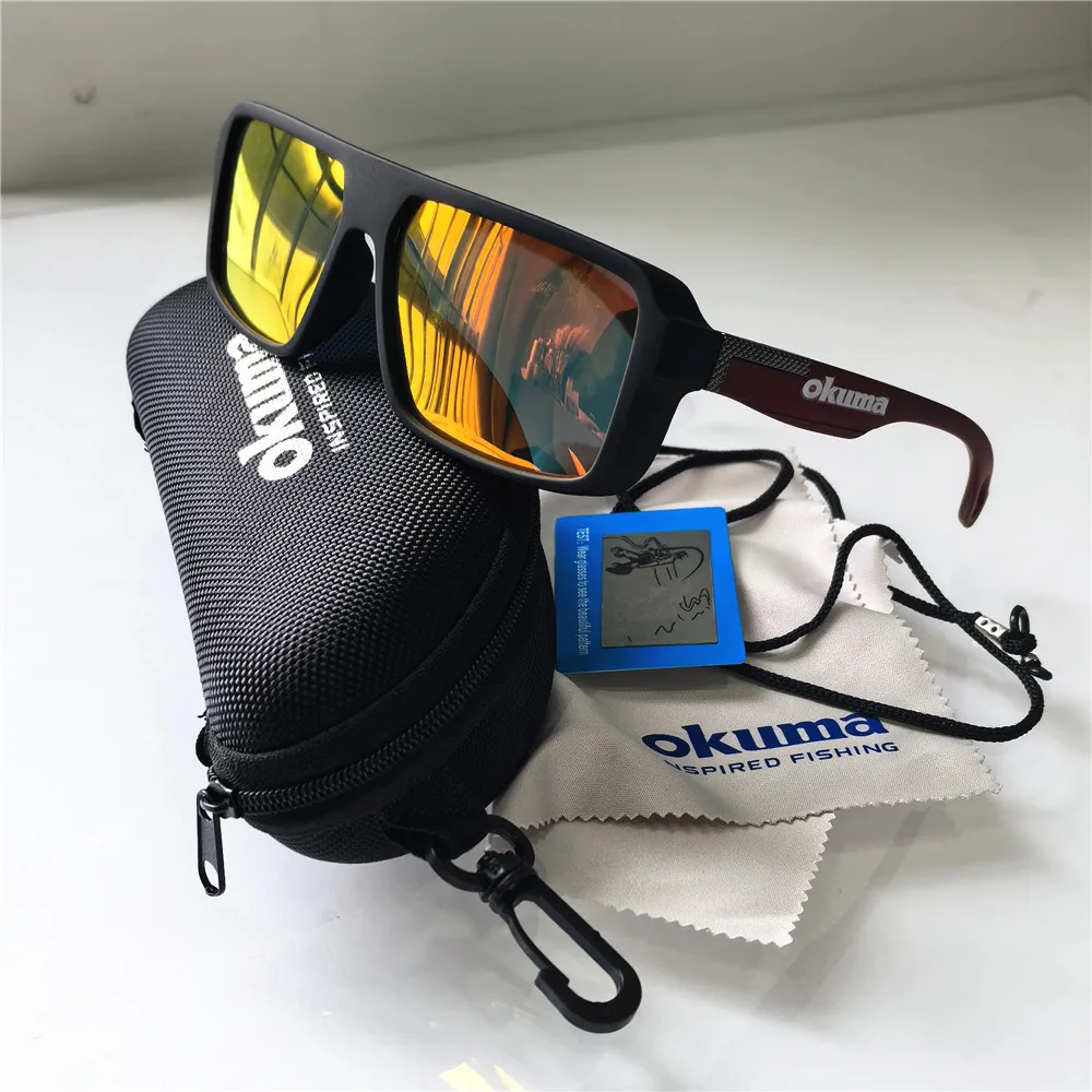 Okuma Polarisierte Angel-Sonnenbrille UV400 für Herren und Damen, Outdoor-Sport, Radfahren, Jagd, Fahren, Sonnenbrille, 6 Farben erhältlich – Detail 21
