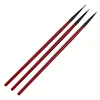 3pcs/set Nail Art Liner Painting Brush Thin Stripe Line Drawing Pen DIY UV Gel Tips French Design Manicure Tools 5