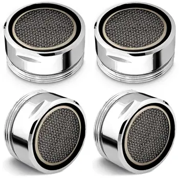 1/6pcs ทองเหลืองประหยัดน้ําห้องครัวห้องน้ําก๊อกน้ํา Aerator Bubbler FILTER TAP เปลี่ยนด้ายผสมหัวฉีดอะไหล่ 2