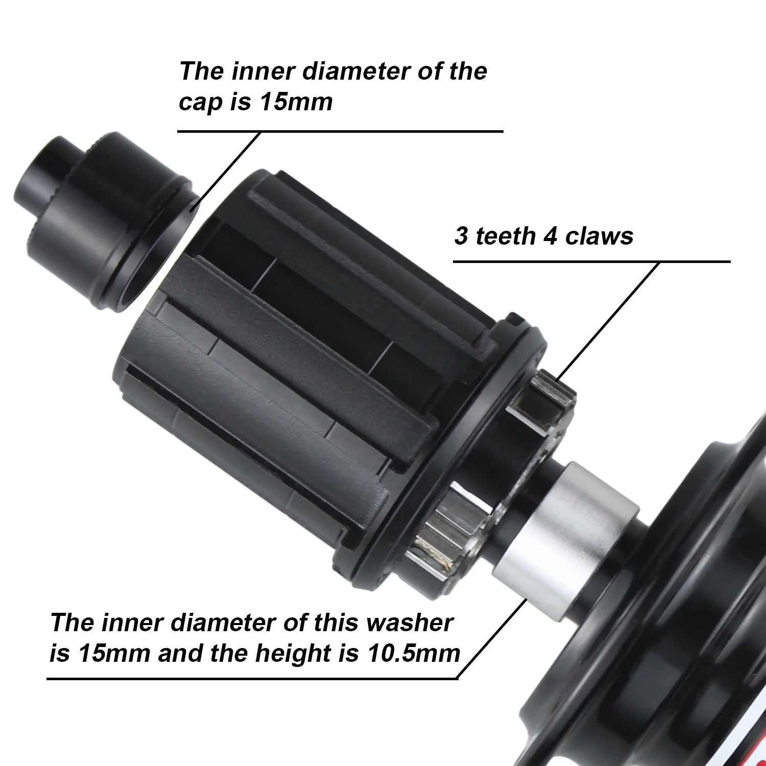 Mountain Bicycle Hubs MTB Bike FreeHub HG Micro Spline MS XD XDR 4-6 Pawls 3 Teeth Applicable To MT005/MT006/MT007/MT009/MT039/MT010PRO Free Hub Parts