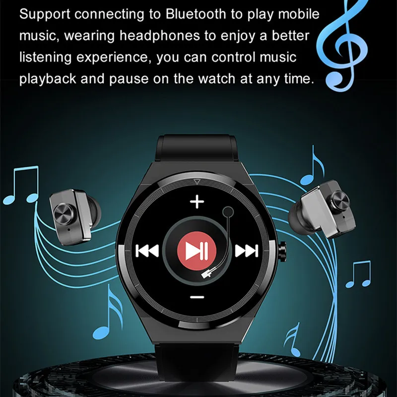 JM08 Ʈ ġ ̾  TWS 2 1  ȭ    ̾  ƮϽ Smartwatch
