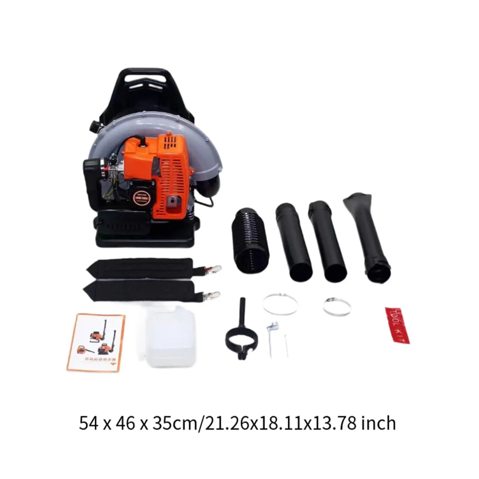 Gas Backpack Leaf Blower Grass Lawn Blower Professional High Velocity 63 cc 6
