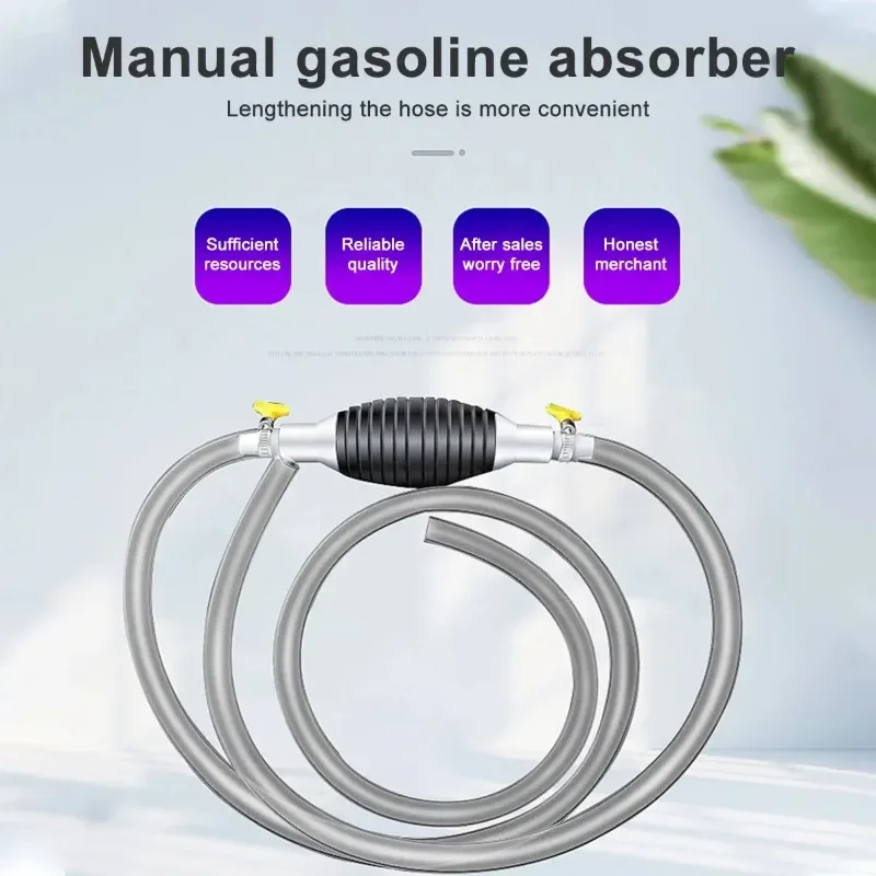 Car Fuel Pump Kit Cut Pipe Manual Suction Pipe Pumping Durable For Liquid Petrol Tuning Fuel Diesel Pump Transfer Oil Easy Tools