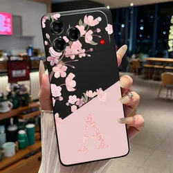 Floral Initial Soft Silicone Protective Phone Case for Blade V80 Pro (HEI - TPU8A)