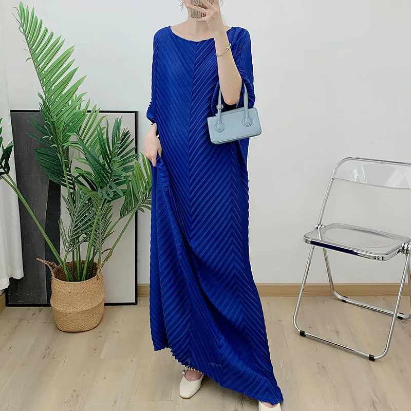 

Pleated dress 2023 autumn dress new loose dress