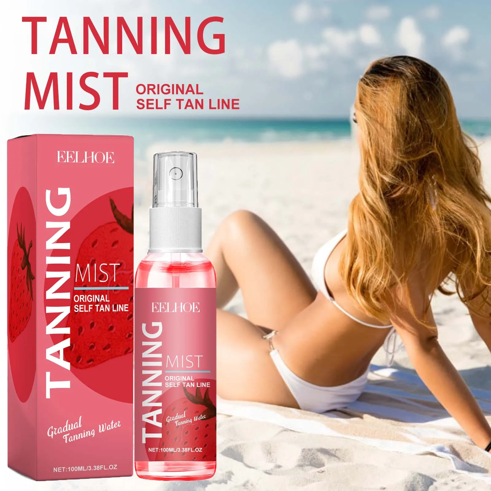 Self Tanning Spray Fake Tan Solar Bronze Skin Quick Natural Tanning Solarium Self-Tanning Body And Face Self Tanner Products