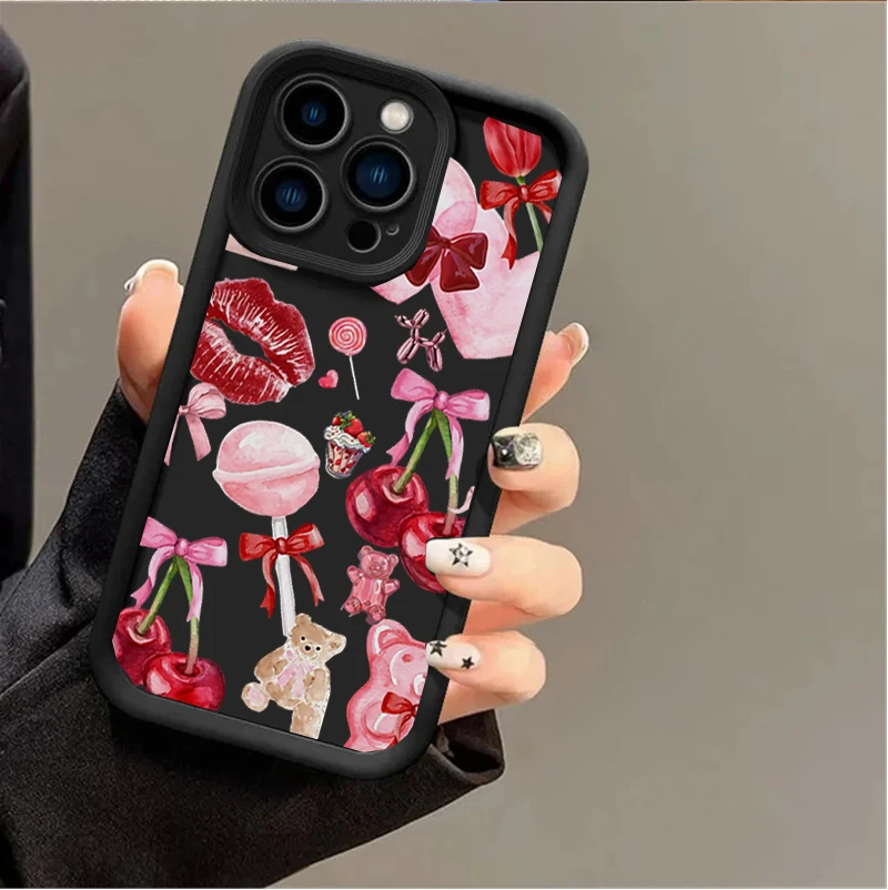 Chic Lip Print Phone Case