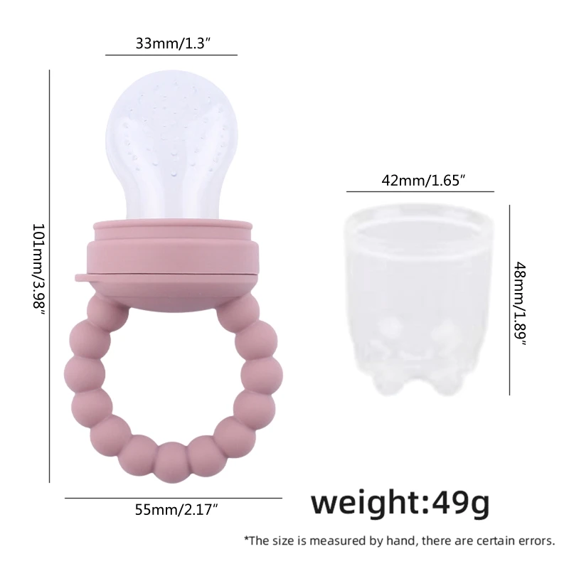 Baby Vegetable Bag Silicone Chewing Pacifier Baby Feeding Mesh Bag Kid Nutrition Feeder Supplies D7WF
