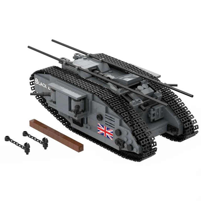 WW1 Black Bess Mark IV Heavy Tank War Military Weapons Building Blocks Toy  with 2 Soldiers Christmas Birthday Gifts - AliExpress