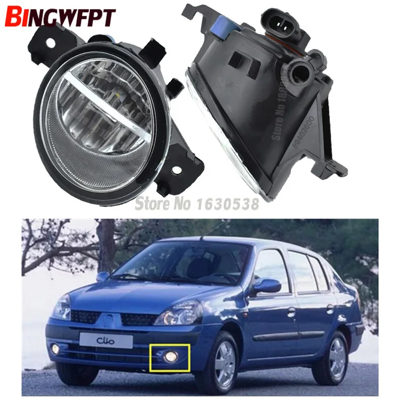 Front Led Fog Lights For Renault Clio Symbol 20012008 Auto Bumper Lamp H11 Halogen Car Styling