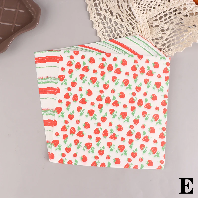 100pcs Oil-Proof Waxed Paper for Food Packaging and Baking Decor