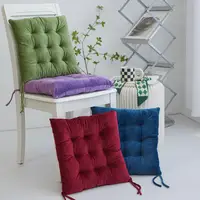 Solid Color Thick Crystal Velvet Cushion Soft Practical Home Office Seat Cushions for Sofa Car Chair Household Decoration Pillow 2