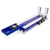 1/14 Metal Trailer 3 Axles 2-section Electric Tailboard Painted Finished Parts for Toys RC Tractor Truck Cars Vehicle TH23504 1