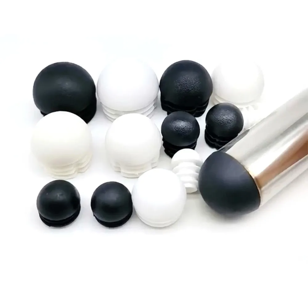 Domed Round Plastic Blanking End Caps 2/4/10pcs Chair Feet Tube Pipe Inserts Plug-pipe end cap,silicone rubber caps,rubber caps,silicone rubber plugs,floor protector caps