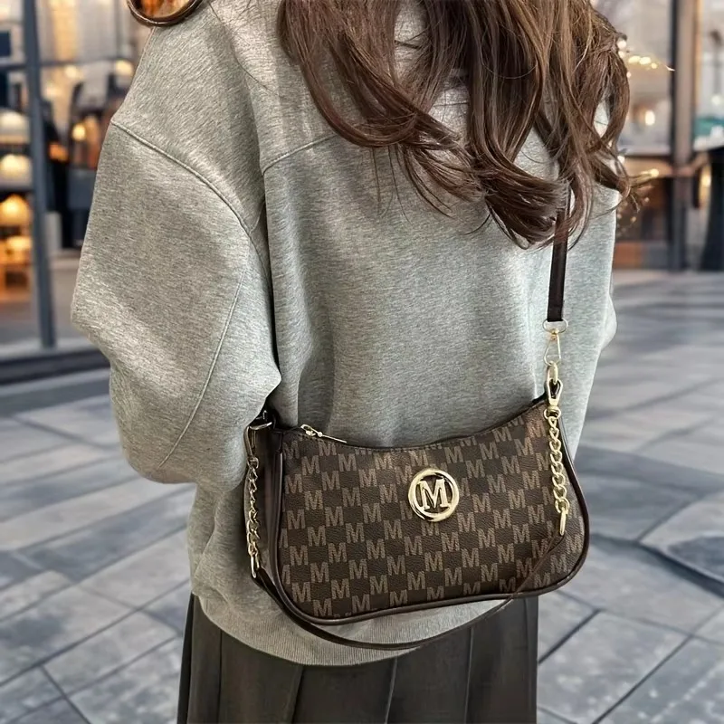 Vintage Style Women's Shoulder Bag With Adjustable Crossbody Strap_voghion.com