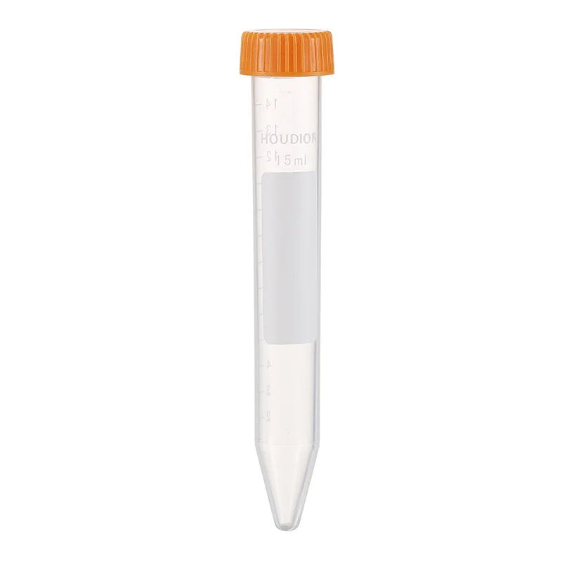 50Pcs/Bag 15ML Micro Conical Plastic Centrifuge Tube Clear Screw Cap Centrifuge Test Tube with Scale Centrifugal Tubes