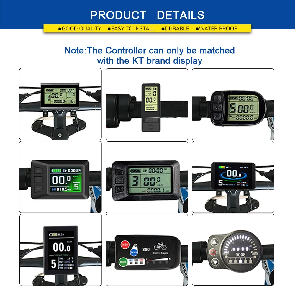 電動自転車用防水ブラシレスコントローラー,電動自転車変換キット