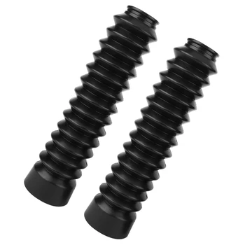 1 Pair Universal Motorcycle Bike Rubber Front Fork Cover Gaiters Gators Boot Shock Protector Dust Guard With strong toughness 2