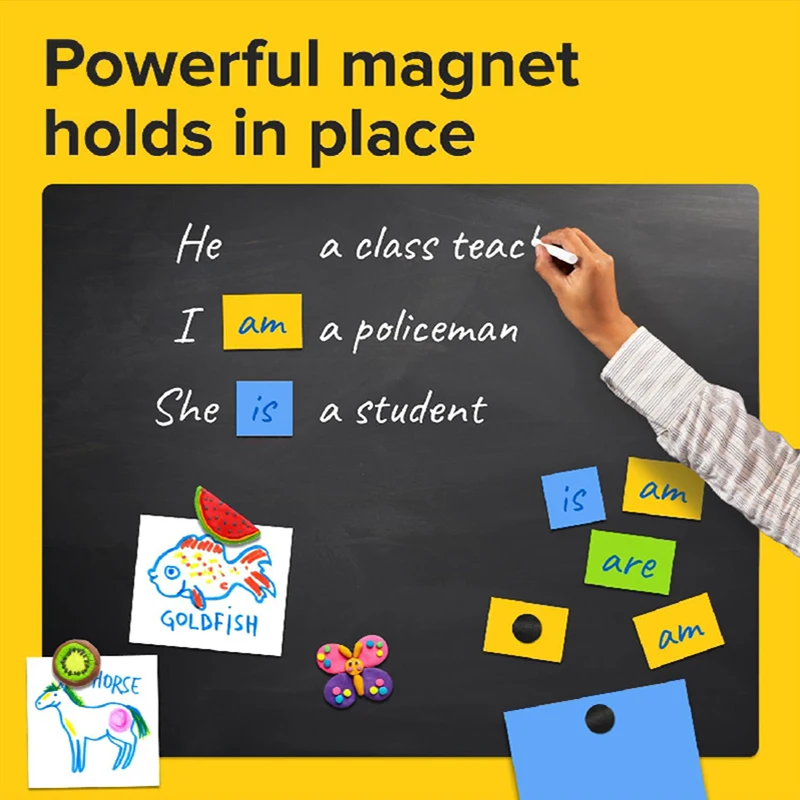 Magnetic Dots-Self Adhesive Magnet Dots Classroom Flexible Sticky Magnets with Adhesive Backing Magnets For Fridge Strong Magnet Magnetic Assembly Toy Magnetic Alphabet Toys