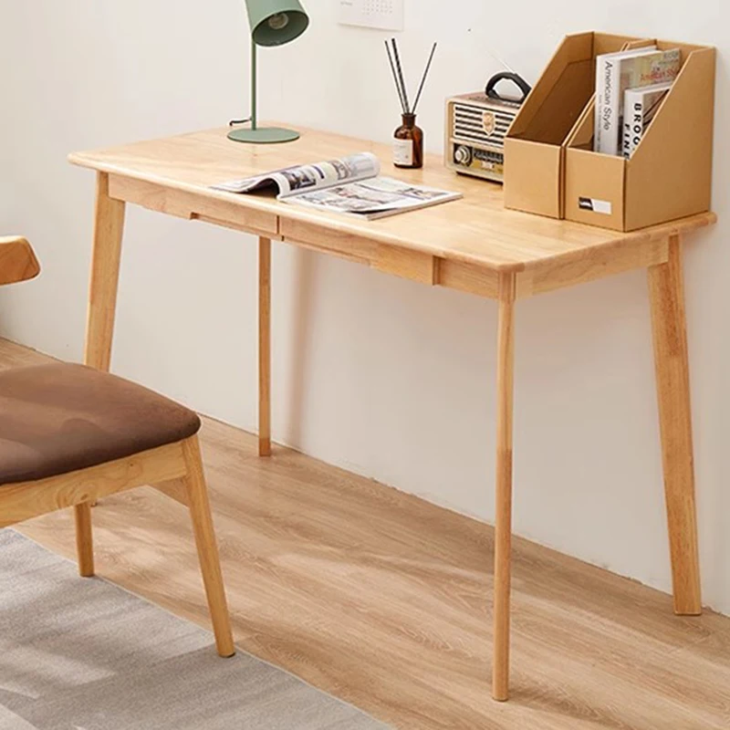 

Simple Wooden Study Computer Desk Office Work Standing Elegant Laptop Desk Reading Room Nordic Escritorio Oficina Furniture