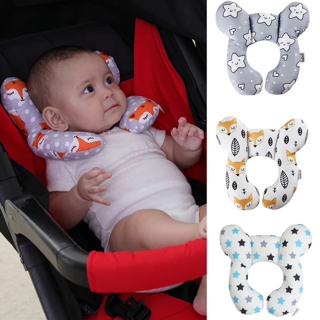 Soutien-tête mignon motif animal pour enfants, coussin oreiller de voyage  en forme de U pour siège de voiture, oreiller cervical de sécurité pour  enfants - AliExpress