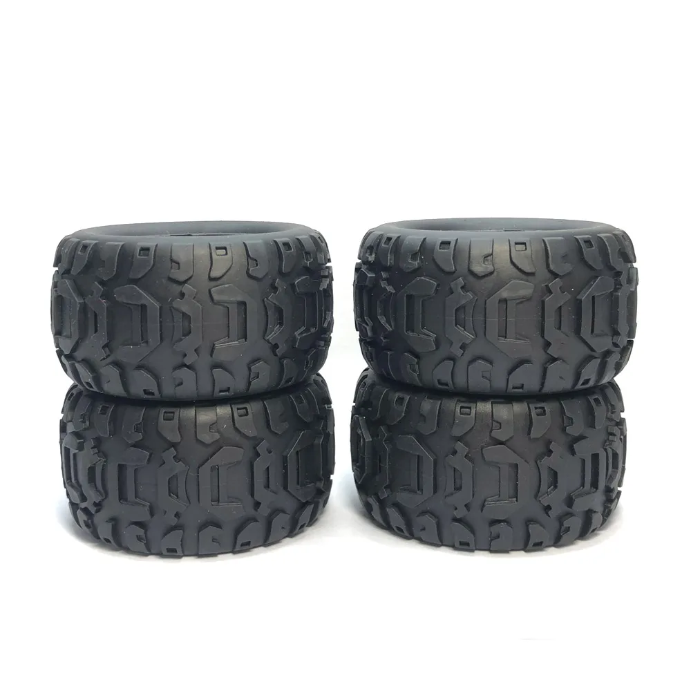 Pyanegn 4 pezzi ruota ruota pneumatico per auto una RC 1/16 B-1/B-24 / C-14 / C-24 / B-16 pezzi di ricambio per modelli di camion accessori, blu profondo