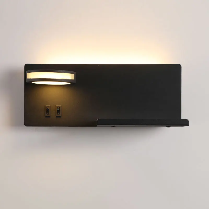 LED Wall Lamp Wall Light LED Reading Light Wireless Charging Wall Lamp Bedroom Bedside USB Wall Light Rotatable Reading Lamp Study Room Switch Modern Multifunctional Hotel