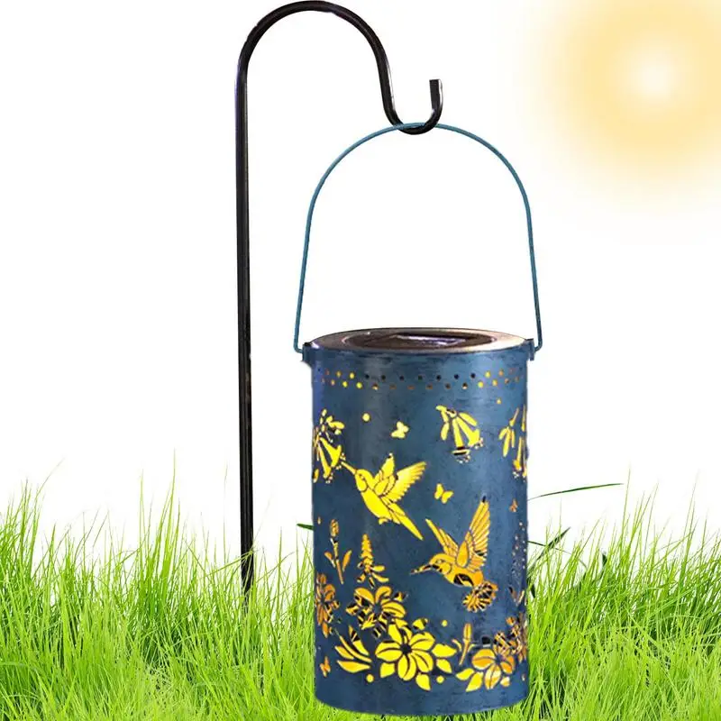 Solar Lantern for The Garden Outdoor Hummingbird Projector Light Solar Decorative Lamp with Warm Light for Porch Garden Patio outdoor bird drinking bird feeder tray hummingbird outdoor bird feeder flower dish feeder bird water feeder bowl for lawn patio