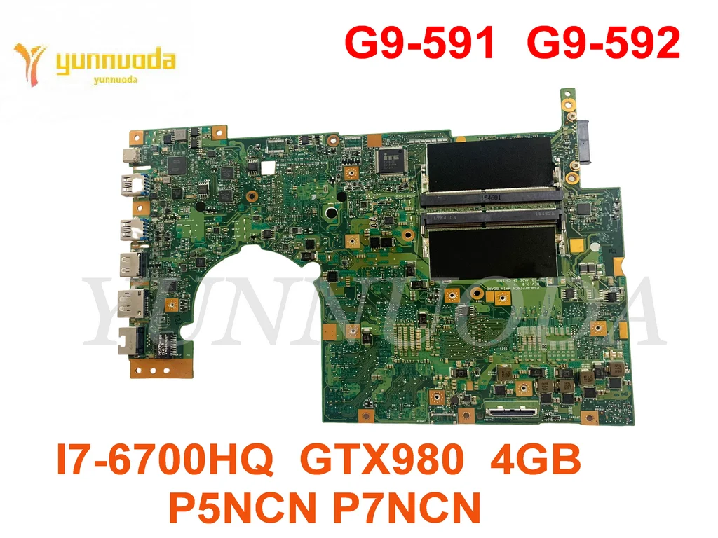 Original For Acer Predator 15 G9-591 G9-592 Laptop Motherboard I7-6700hq  Gtx980 4gb P5ncn P7ncn Tested Good Free Shipping - Laptop Motherboard -