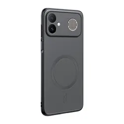 Coque de protection en cuir magnétique | Antipoussière et antidérapante | Construction PC+TPU