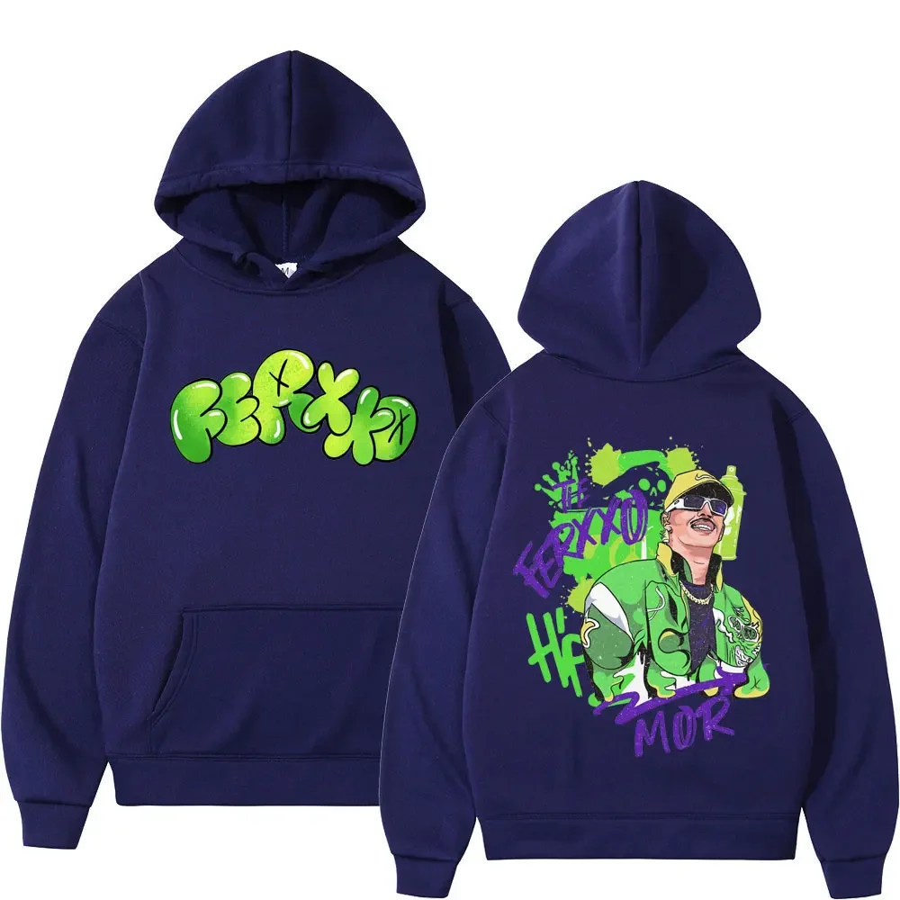 2024 Rapper Feid Ferxxo Album Tour Print Hoodie Men Women Hip Hop Harajuku Tracksuit Y2k Fashion Casual Hoodies Rap Streetwear 5