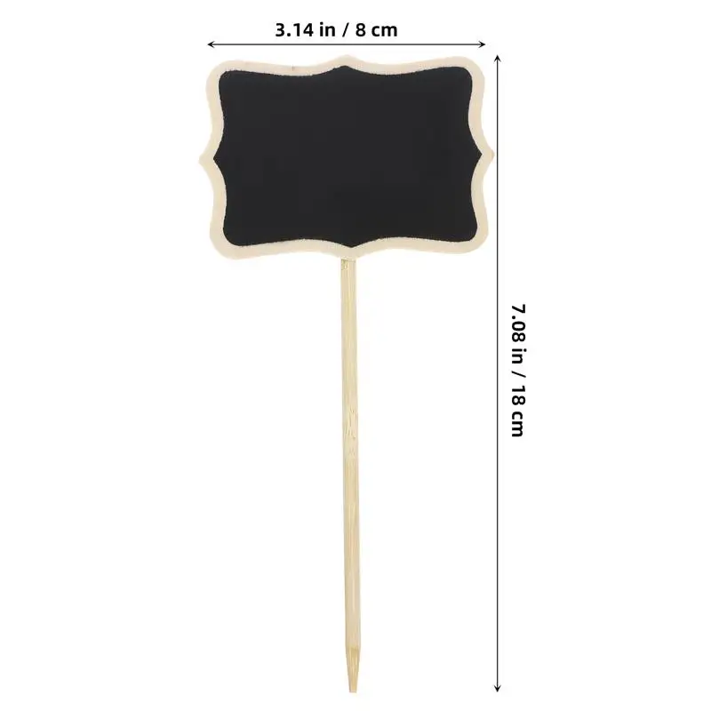 10pcs Mini Chalkboards Blackboard for Message Board Signs Chalkboard Price Tags Plant Tag wooden blackboard wooden chalkboard