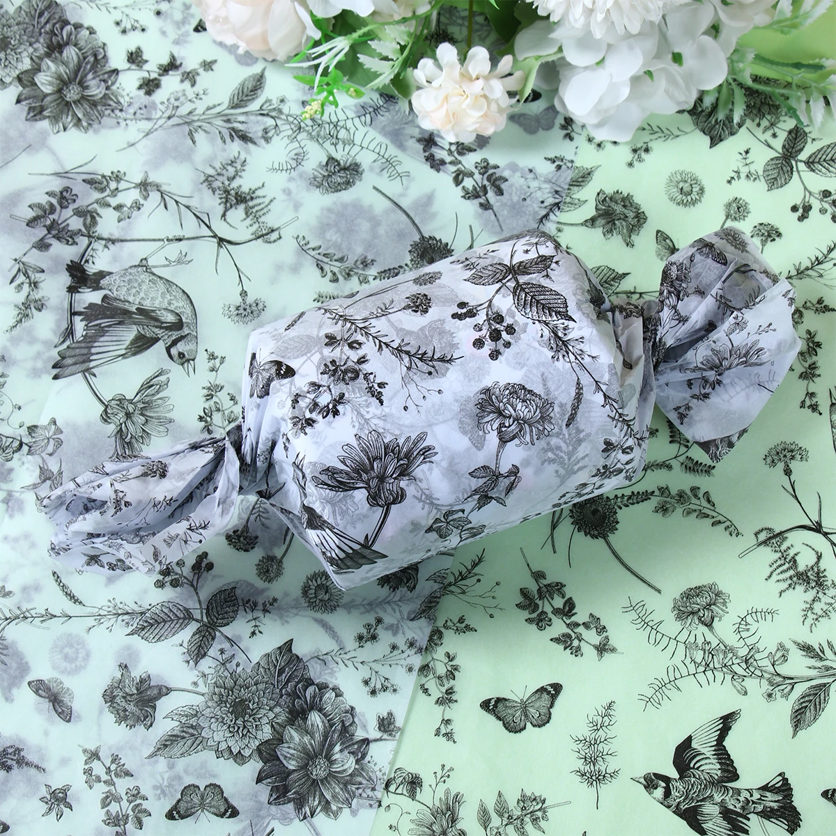 Vintage Floral Tissue Paper 2