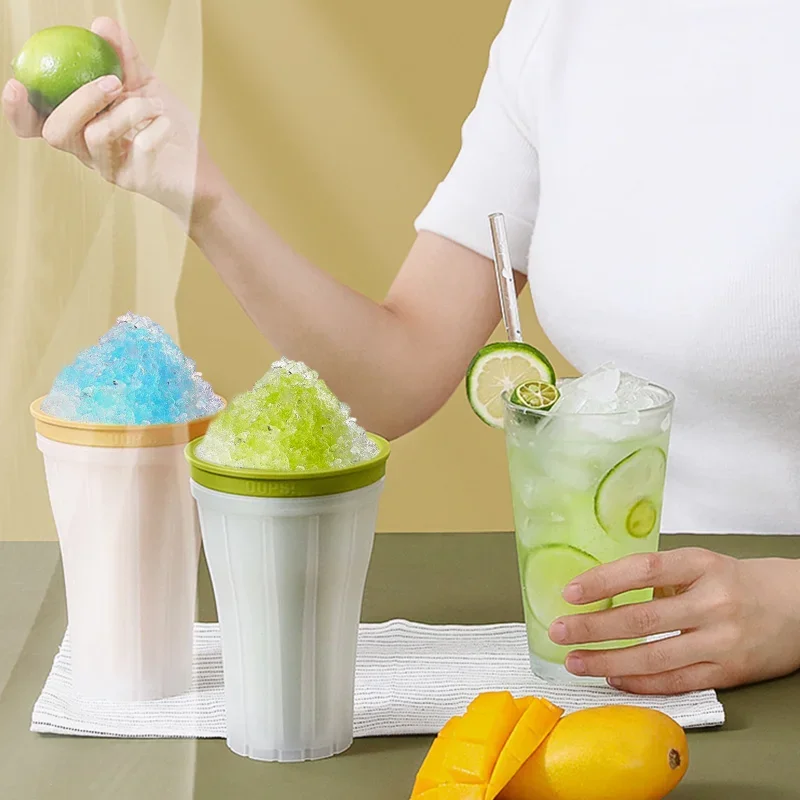 Summer Squeeze Homemade Milkshake Bottle 150mL Pill-proof Smoothie Cup Pinch Fast Cooling Magic Cup Ice Cream Slushy Maker