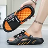 Shevalues Casual Men Massage Slippers Thick Sole House Men Sandals Outdoor Fashion Beach Slides Men's Sport Slippers Big Size