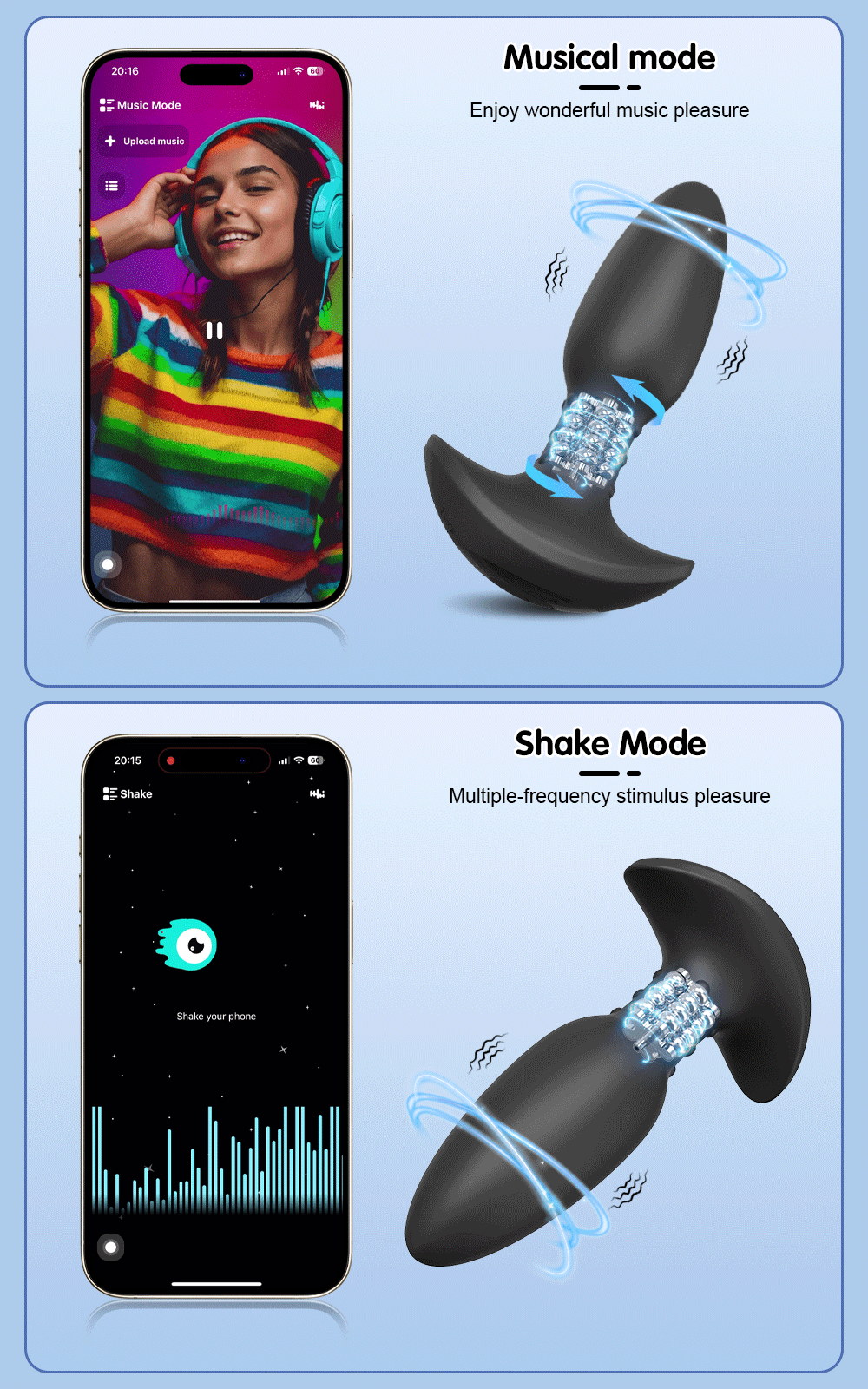 Plug Anal Tracy'sDog Com Rotação Embutida Wireless