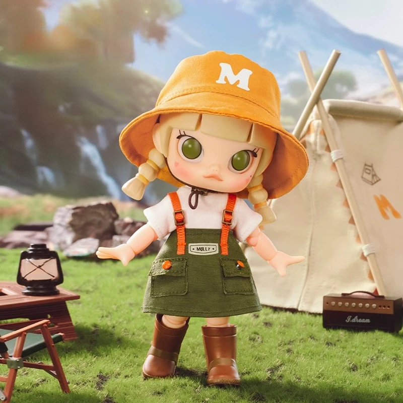 

Molly Go Camping Series Movable BJD Dolls Kawaii Action Figure Collection Model Surprise Box Girls Birthday Gift Toys