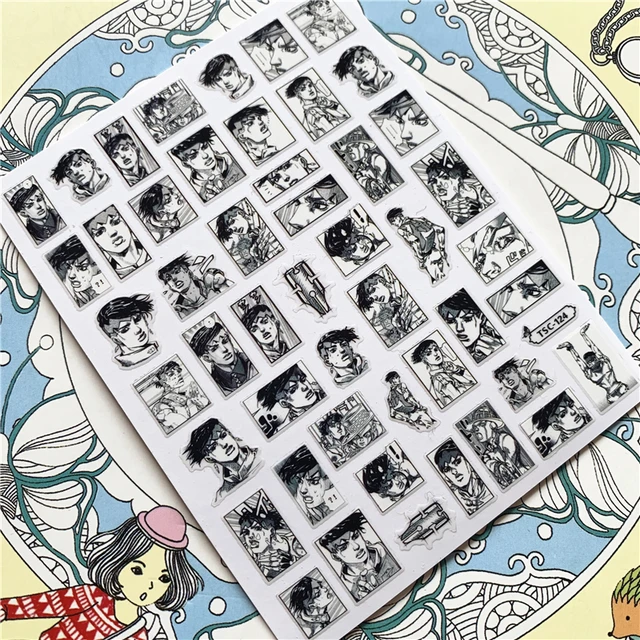 TSC-119 TSC-282 TSC-130  Japanese hot blooded anime 3D Back glue Nail Art Stickers Decals Sliders Nail ornament decoration TSC-124 N