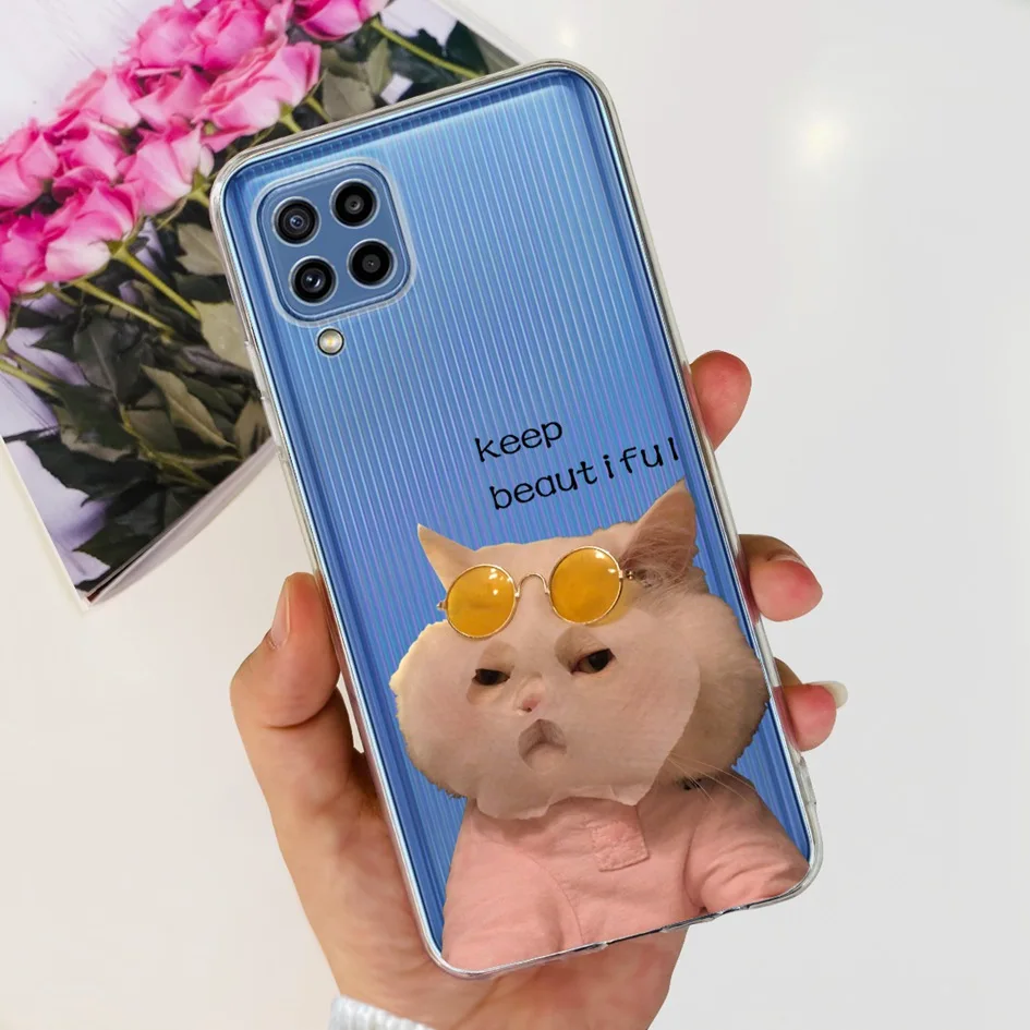 Stylish Flower Clear Silicone Soft TPU Case