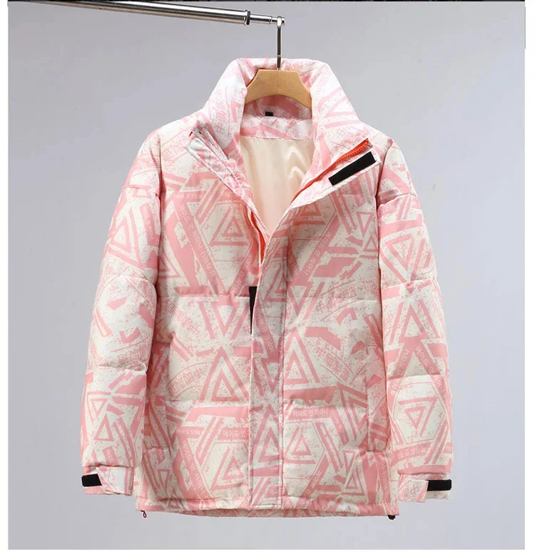 Description Picture 2 of itemWinter Warm Parkas Men Trend Thicken White Duck Down Jacket Stand Collar Loose Oversize Street Style Fashion Brand