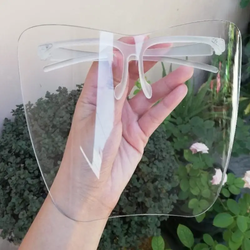 Transparent Full Face Shield Mask Head Protective Cover Eye Safety Glasses Kitchen Tools Screen Visors Dust WindProof Anti-Fog work protection mask