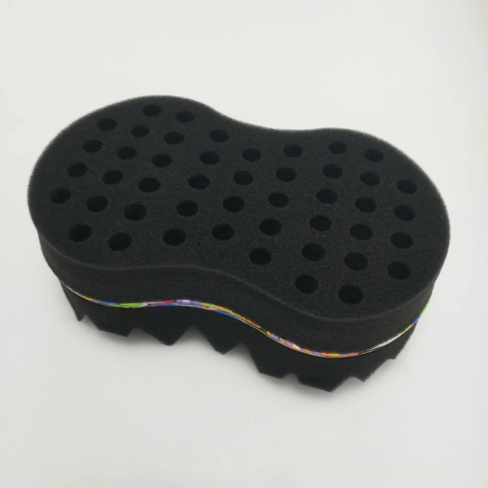 Hair styling tool Oval Double Sides Magic Twist Hair Brush Sponge Brush For Natural Afro Coil Wave Dread Sponge Brushes Hair Braids Braiding