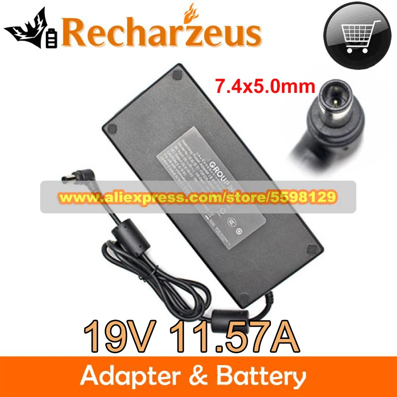 

Genuine 19V 11.57A 220W AC Adapter FSP FSP220-ABBN2 Charger For Gaming Laptop PC Power Supply 7.4x5.0mm